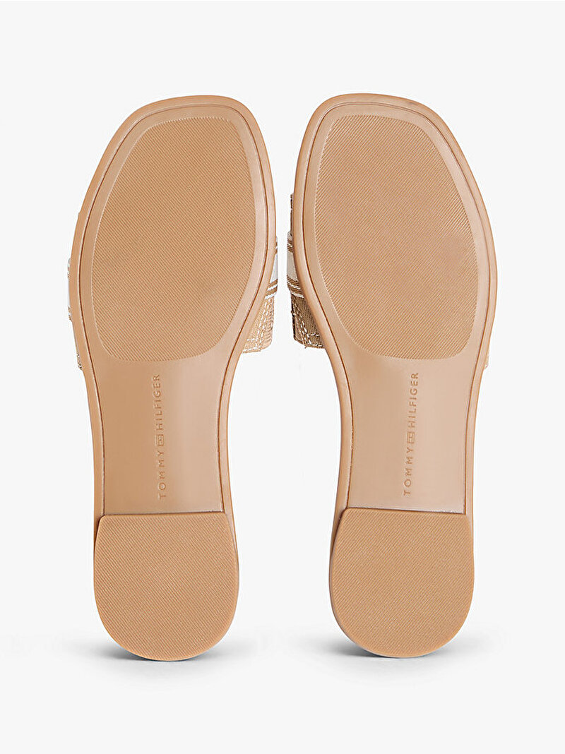 Kadın Flat Mule Webbing Terlik Bej FW0FW09217RBC