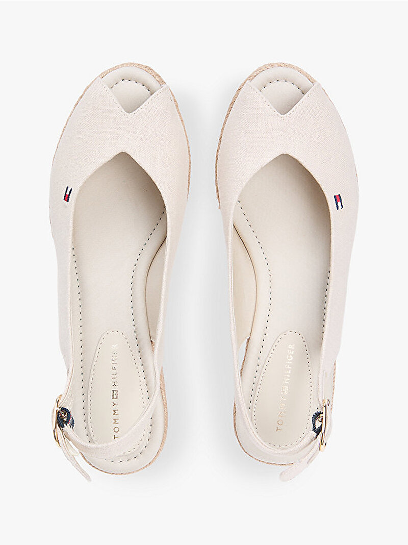 Kadın Mid Wedge Espadril Topuklu Ayakkabı Bej FW0FW09228ACI