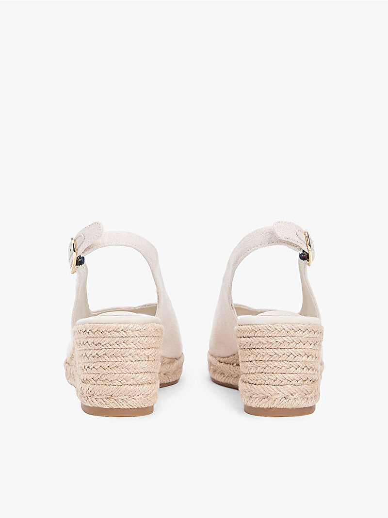 Kadın Mid Wedge Espadril Topuklu Ayakkabı Bej FW0FW09228ACI