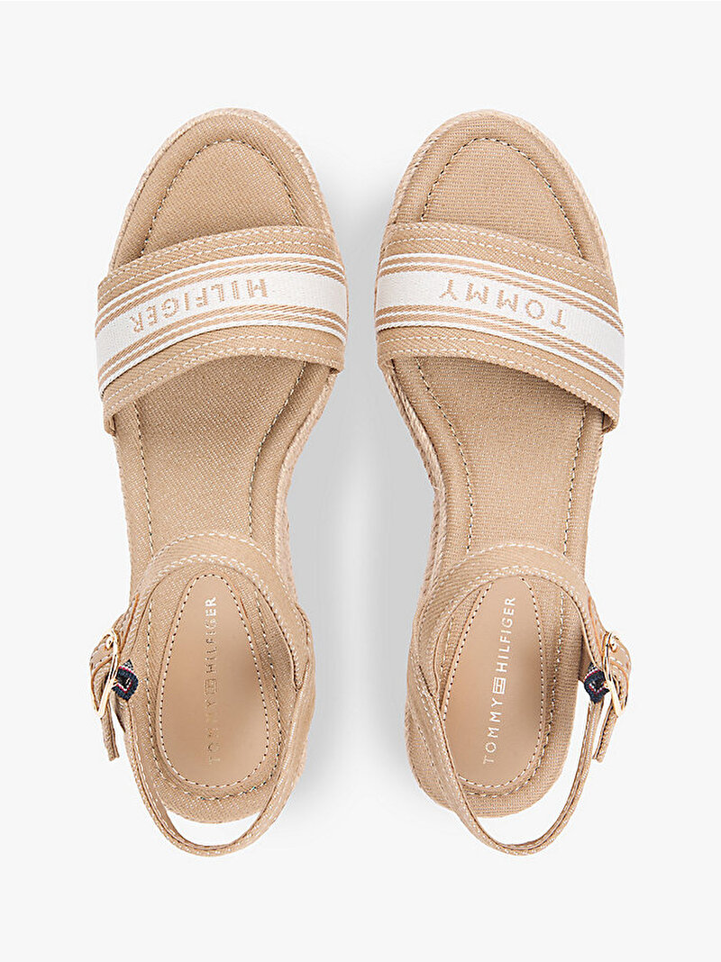 Kadın Mid Wedge Espadril Topuklu Ayakkabı Bej FW0FW09230RBC
