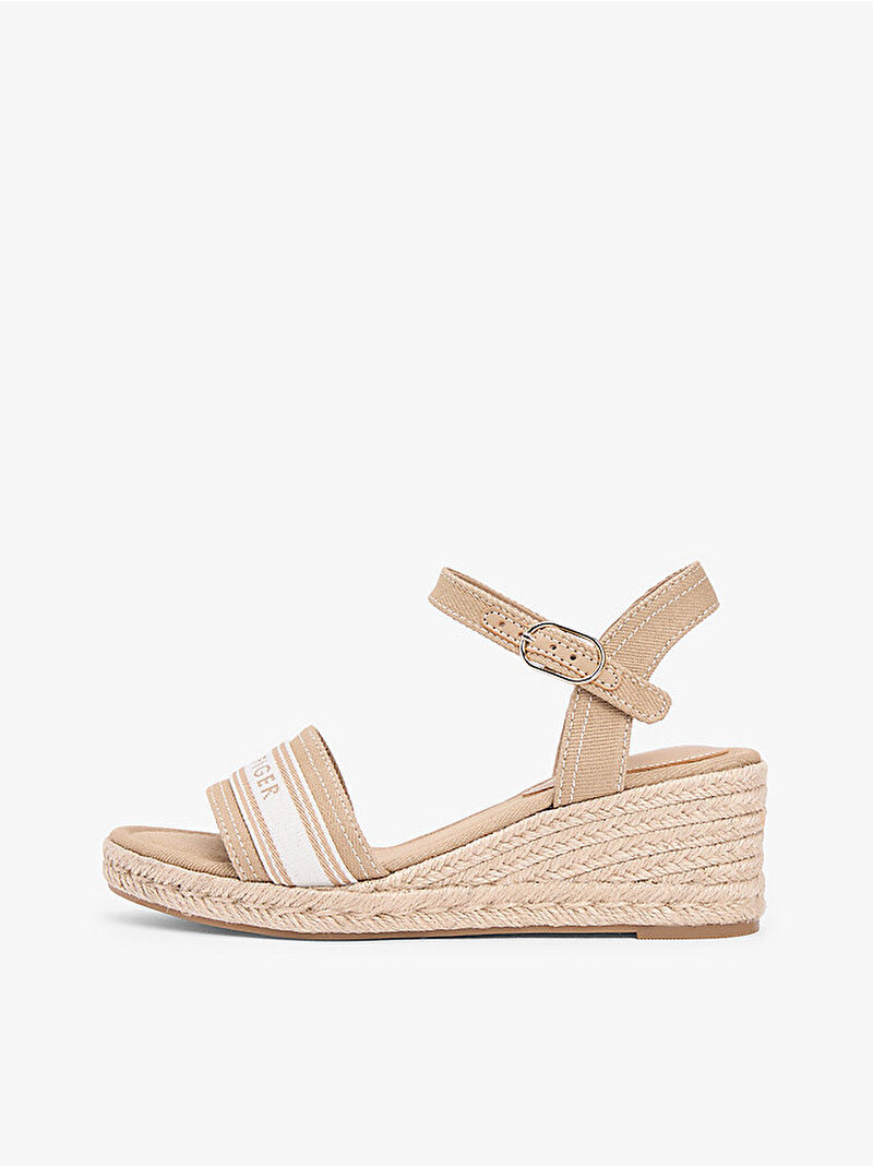 Kadın Mid Wedge Espadril Topuklu Ayakkabı Bej FW0FW09230RBC