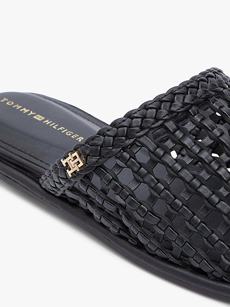 Kadın Hilfiger Leather Loafer Siyah FW0FW09280BDS