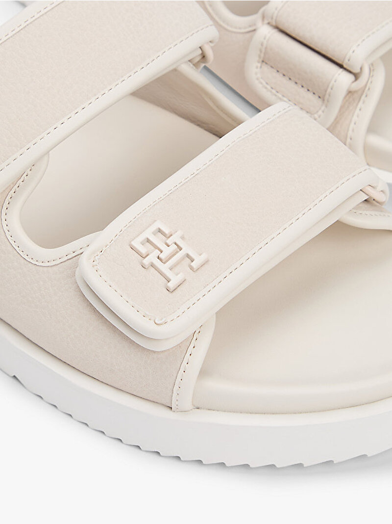 Kadın Double Strap Nubuck Terlik Bej FW0FW09298AEO