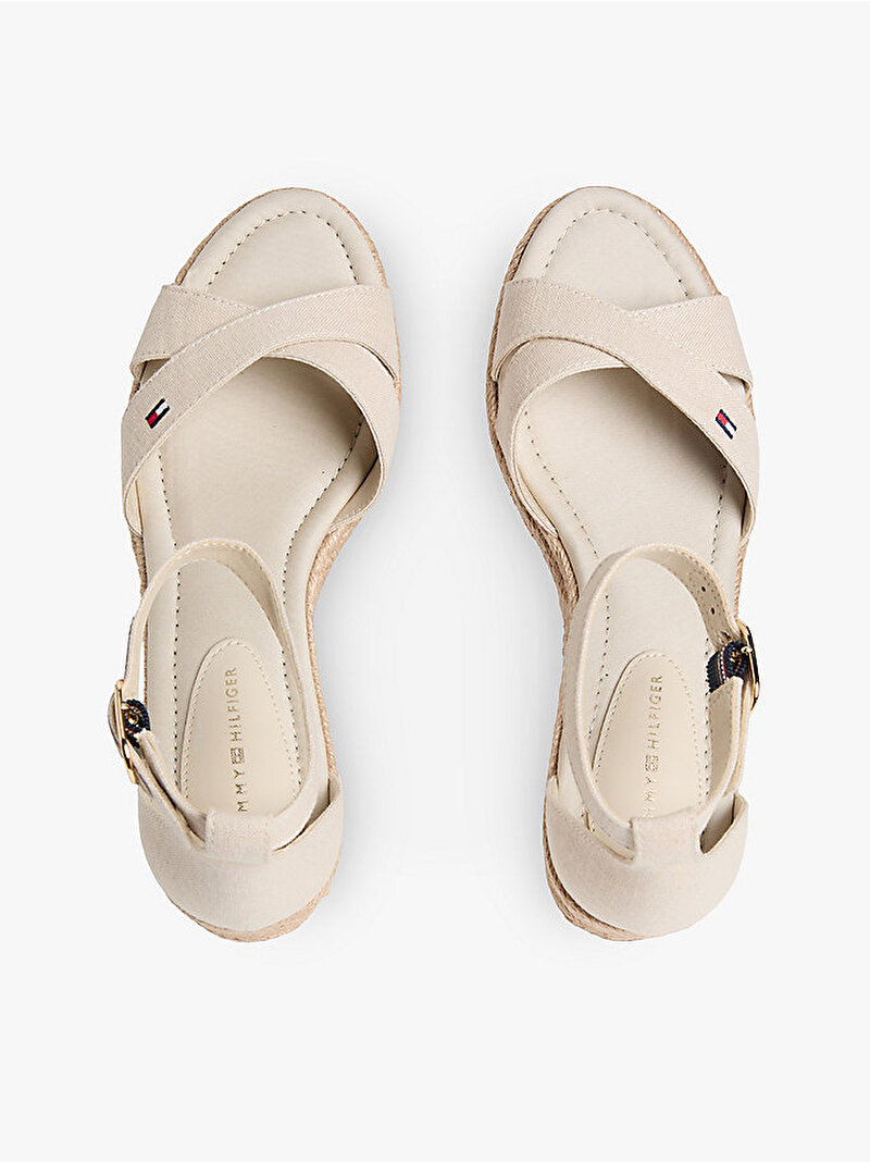 Kadın Mid Wedge Espadril Topuklu Ayakkabı Bej FW0FW09332ACI