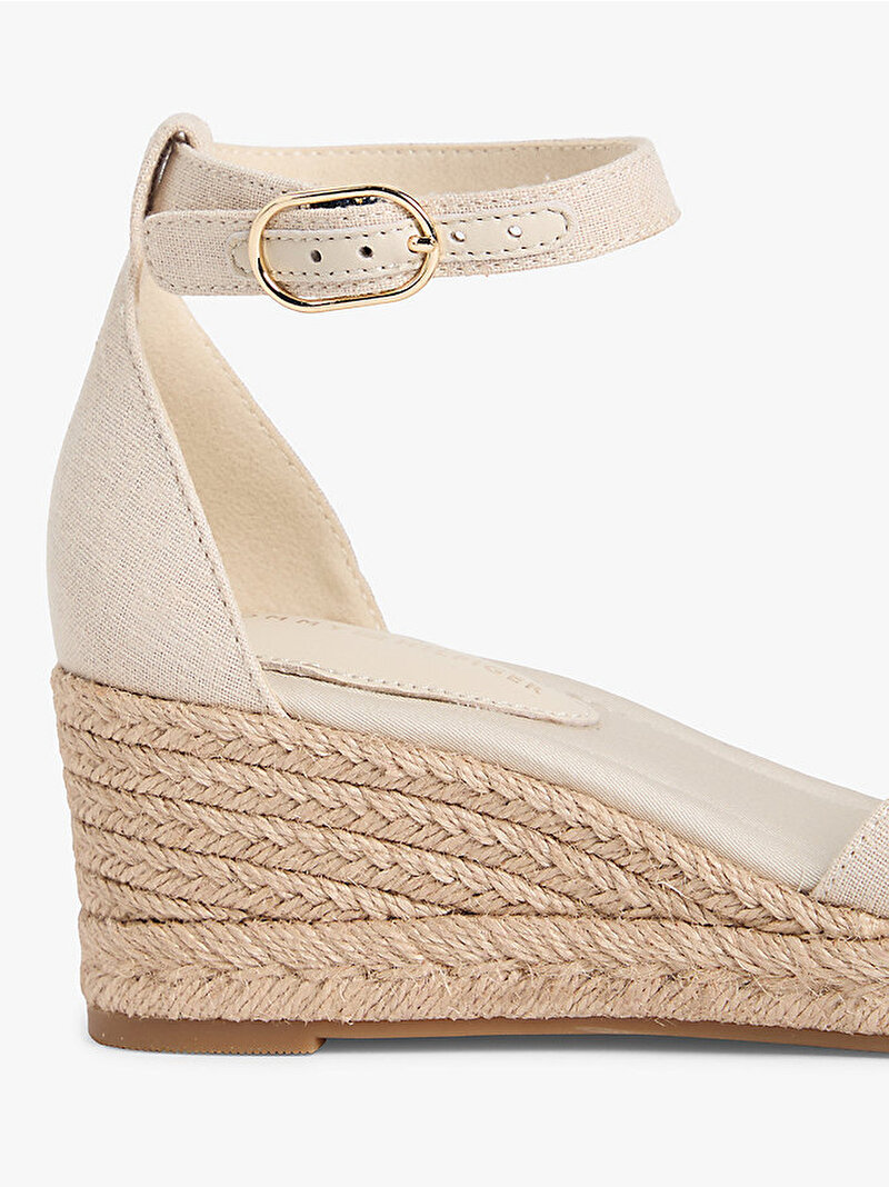Kadın Mid Wedge Espadril Topuklu Ayakkabı Bej FW0FW09332ACI