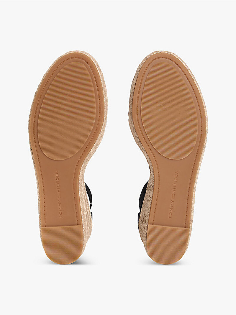 Kadın Mid Wedge Espadril Topuklu Ayakkabı Siyah FW0FW09332BDS