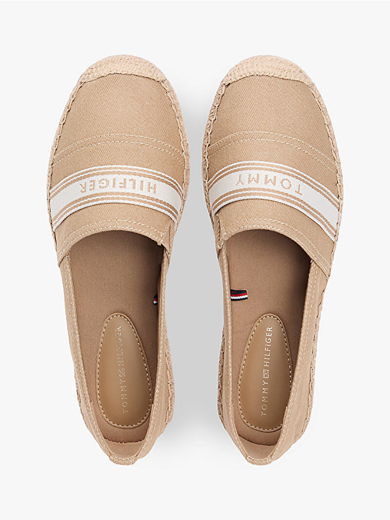 Kadın Hilfiger Webbing Espadril Bej FW0FW09334RBC