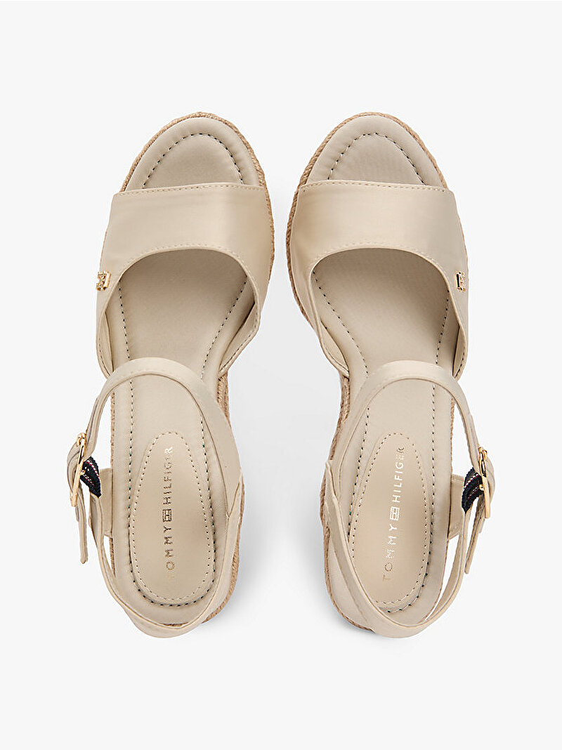 Kadın High Wedge Espadril Topuklu Ayakkabı Bej FW0FW09469ACI