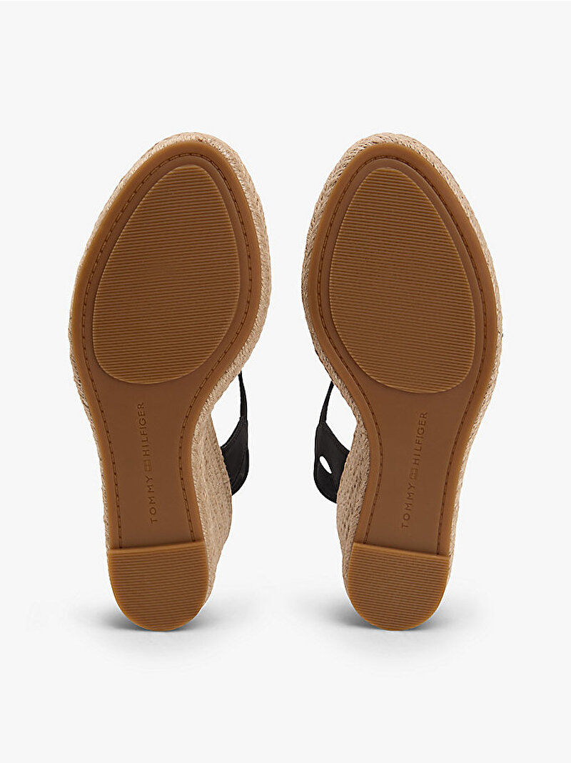 Kadın High Wedge Espadril Topuklu Ayakkabı Siyah FW0FW09469BDS