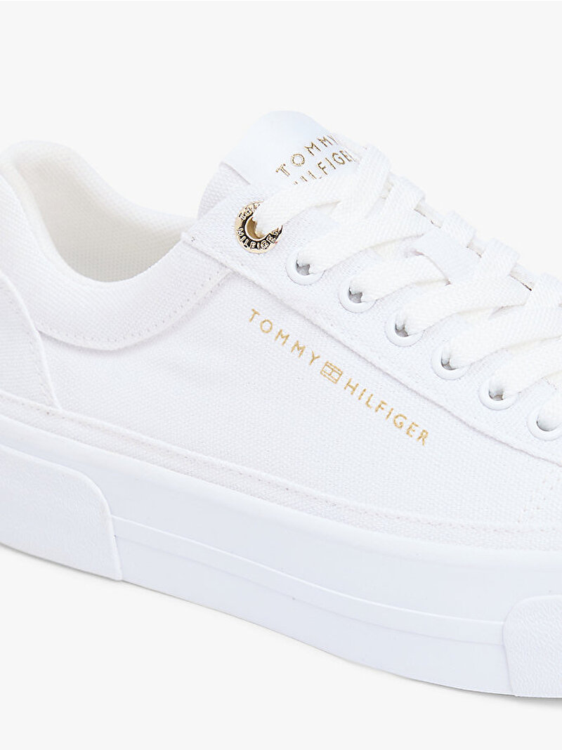 Kadın TH Foxing Platform Sneaker Beyaz FW0FW09480YBS