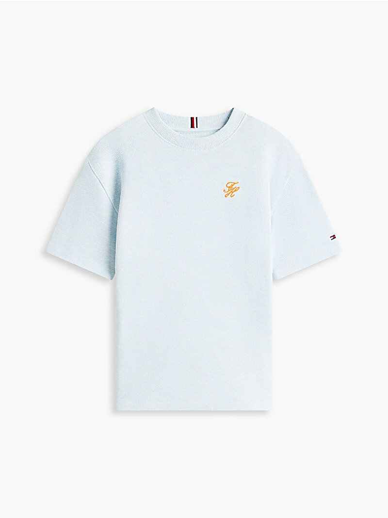 Erkek Çocuk TH Jersey T-shirt Mavi KB0KB10388CYR