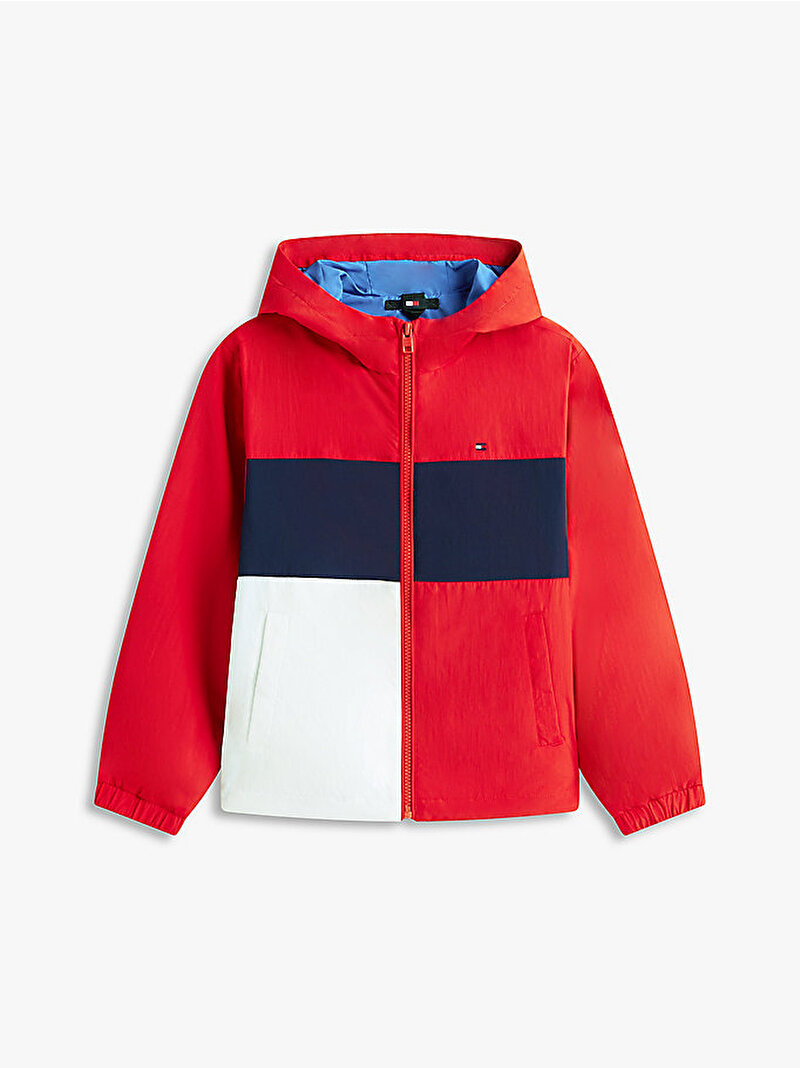 Erkek Çocuk Colourblock Flag Rüzgarlık Ceket Kırmızı KB0KB10389XL8