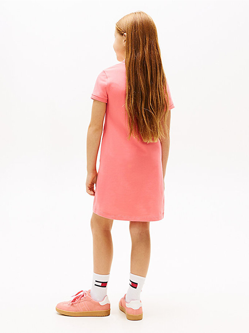 Kız Çocuk Essential Polo Elbise Pembe KG0KG08564TIE