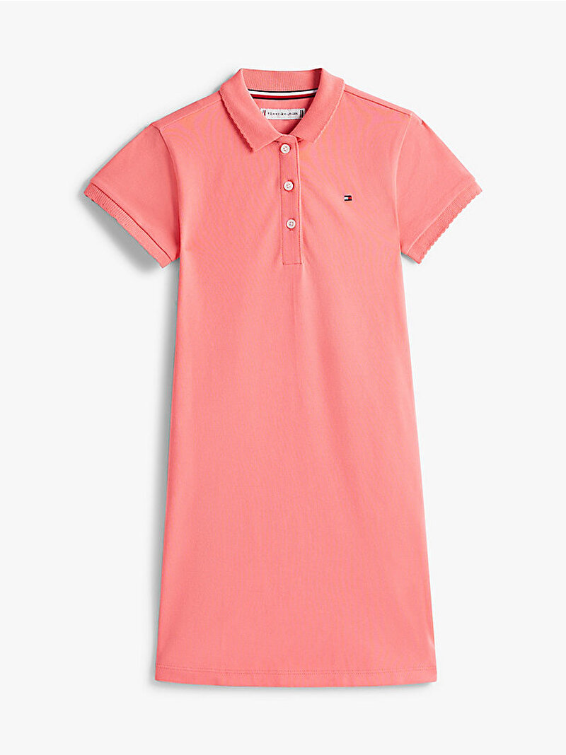 Kız Çocuk Essential Polo Elbise Pembe KG0KG08564TIE