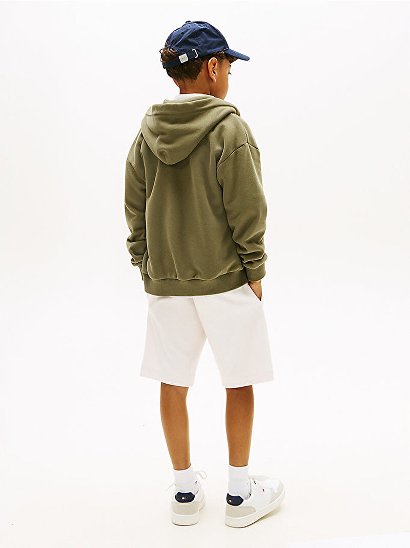 Çocuk Unisex Mini Corp Zip Through Sweatshirt Yeşil KS0KS00726PLI