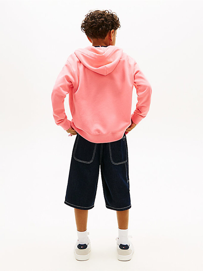 Çocuk Unisex Mini Corp Zip Through Sweatshirt Pembe KS0KS00726TIE