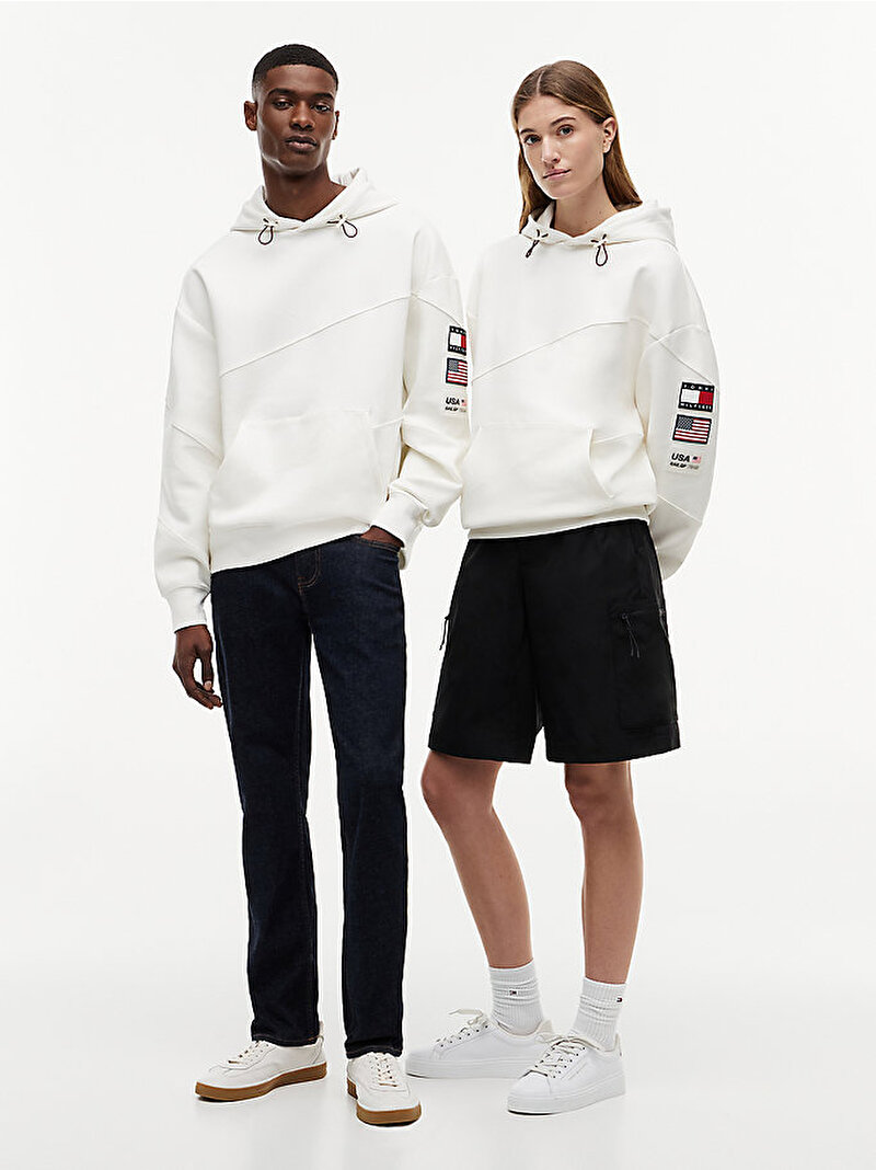 Unisex US Sail GP Sailing Hoodie Ekru MN0MN00027YBL