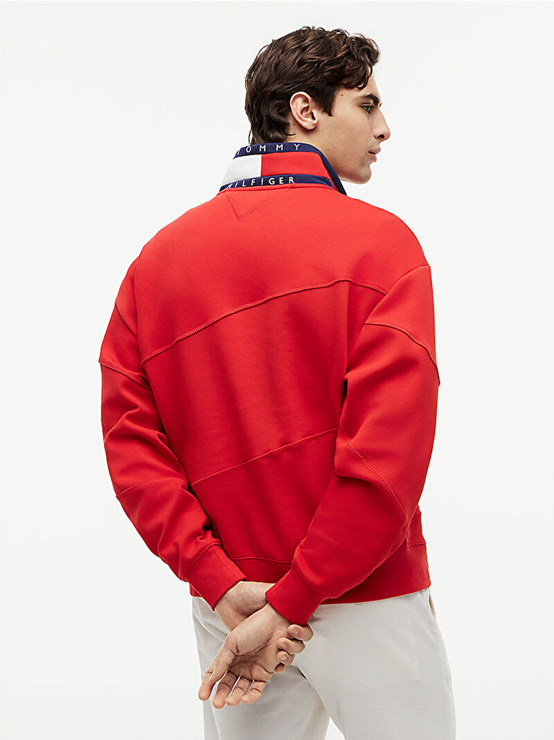 Unisex US Sail GP Sailing Hoodie Kırmızı MN0MN00028XNL