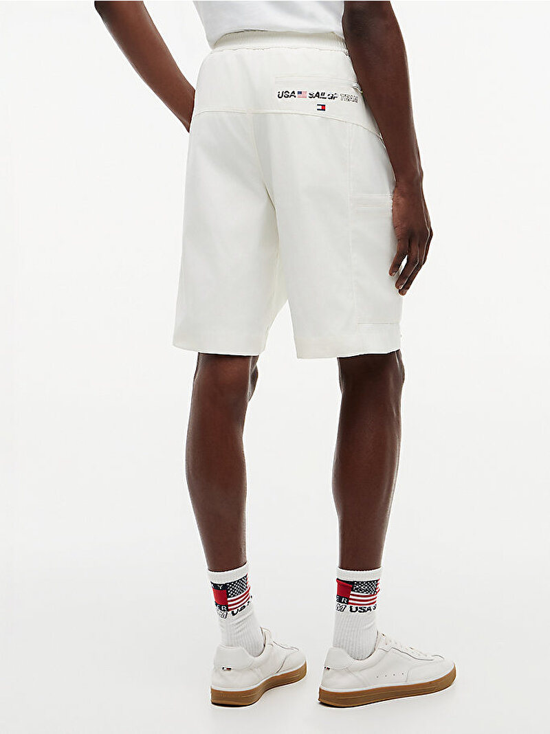 Unisex US Sail GP Şort Ekru MN0MN00029YBL