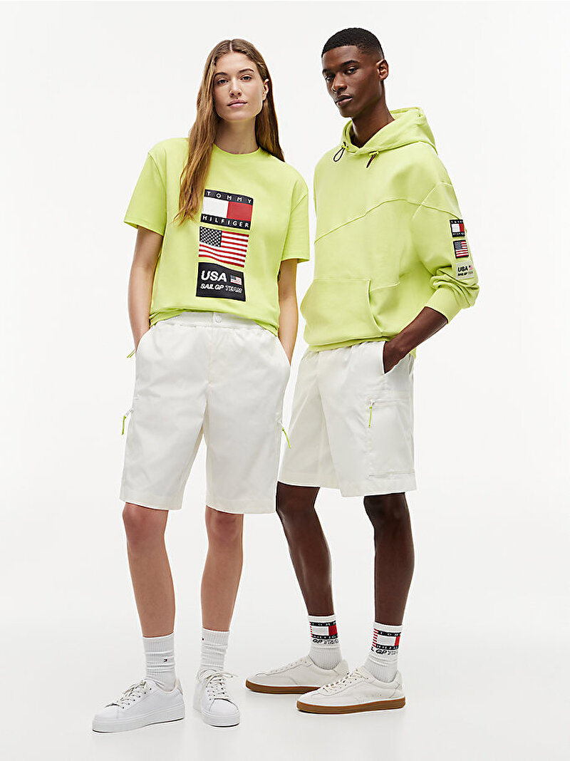 Unisex US Sail GP Şort Ekru MN0MN00029YBL