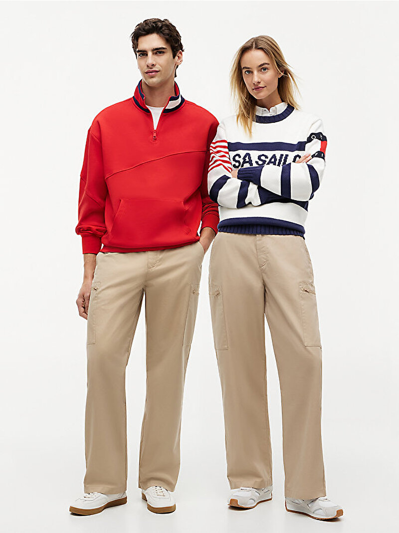 Unisex US Sailgp Sailing Cargo Pantolon Bej MN0MN00030RBS