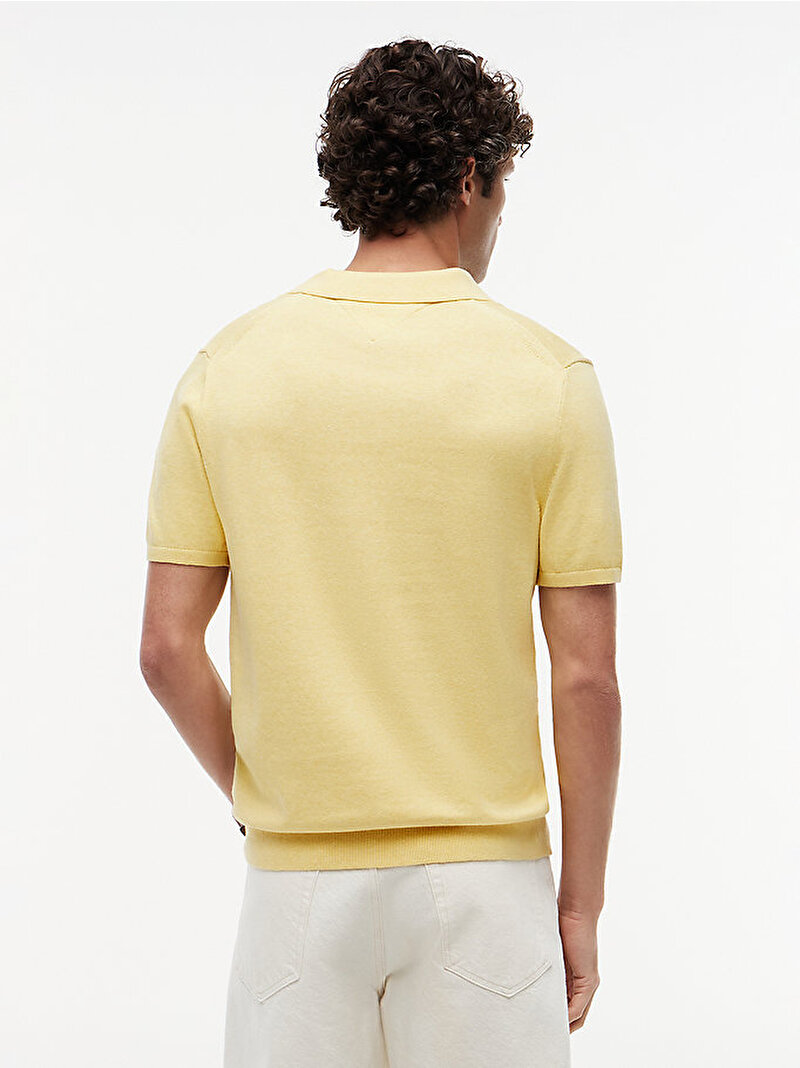 Erkek Essential Cotton Kazak Sarı MW0MW37396ZPR