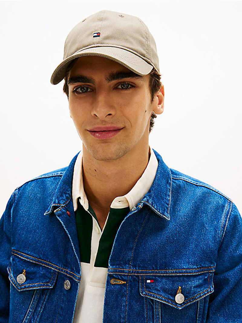 Erkek TH Flag Soft 6 Panel Şapka Yeşil AM0AM14099GXR