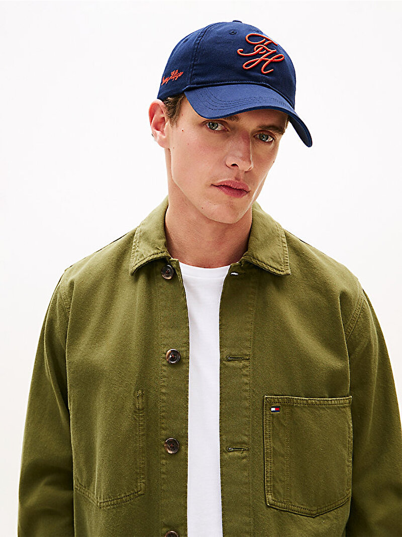 Erkek TH Soft 6 Panel Şapka Lacivert AM0AM14120C7G