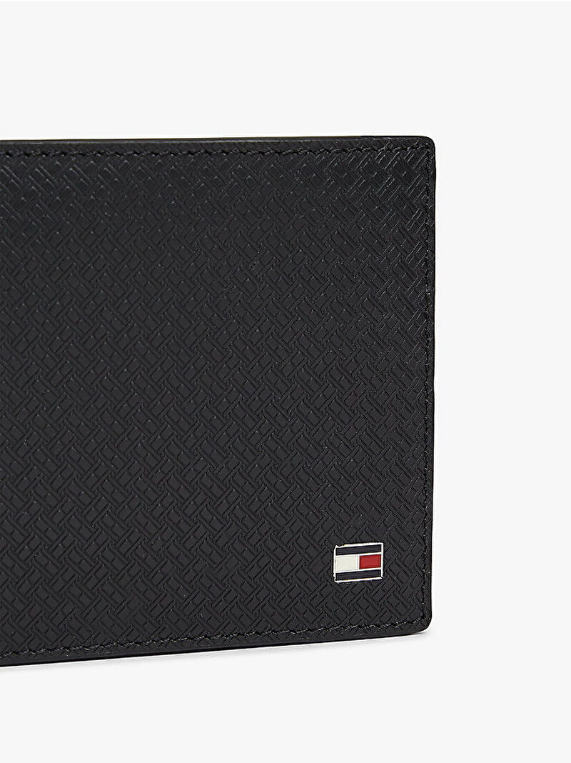 Erkek TH Embossed Mini Cüzdan Siyah AM0AM14241BDS
