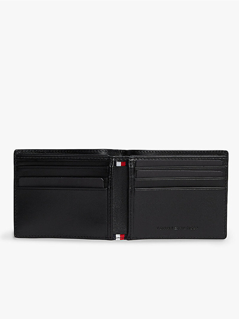 Erkek TH Embossed Mini Cüzdan Siyah AM0AM14241BDS