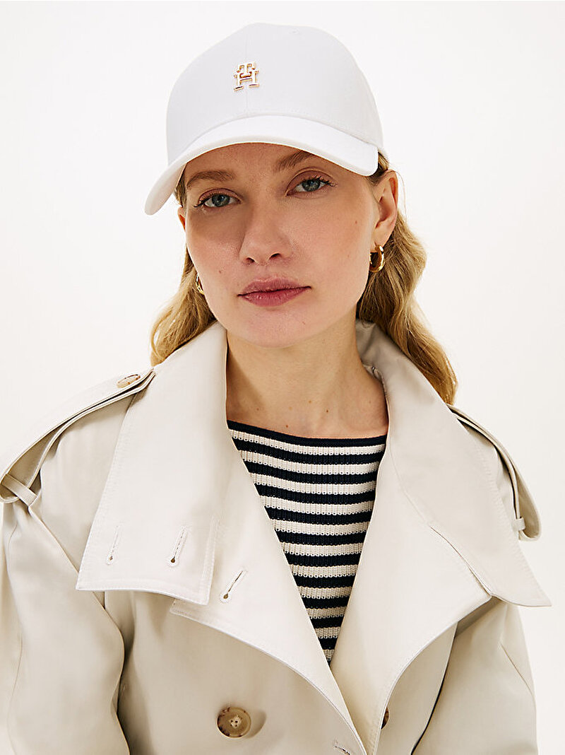 Kadın TH Elevated Chic Şapka Ekru AW0AW17631YBL