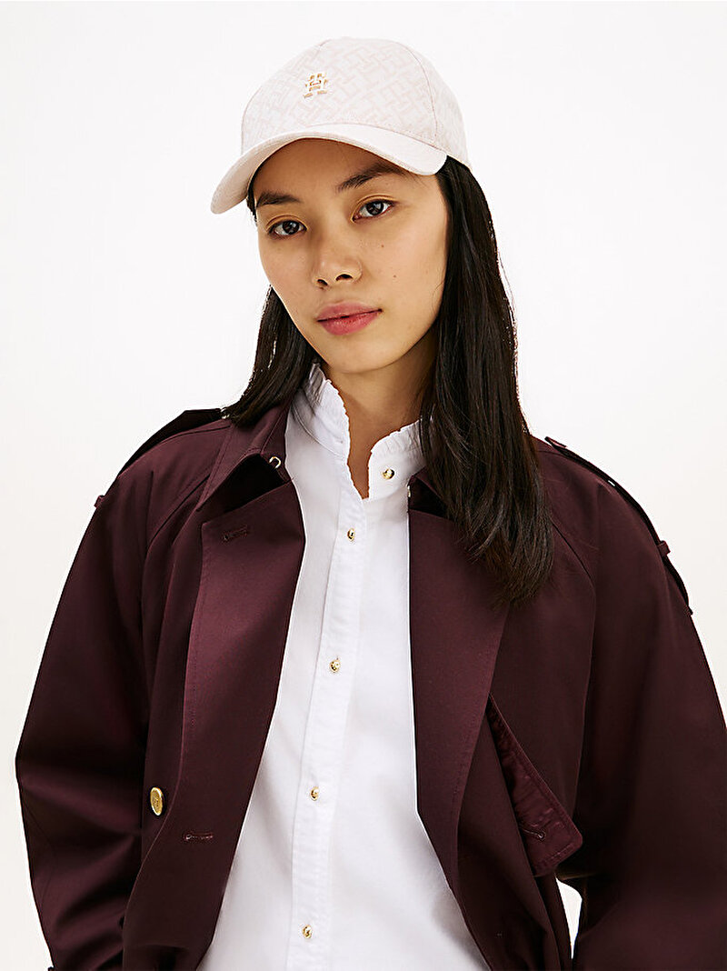 Kadın TH Monogram Jacquard Şapka Çok renkli AW0AW18331AA8