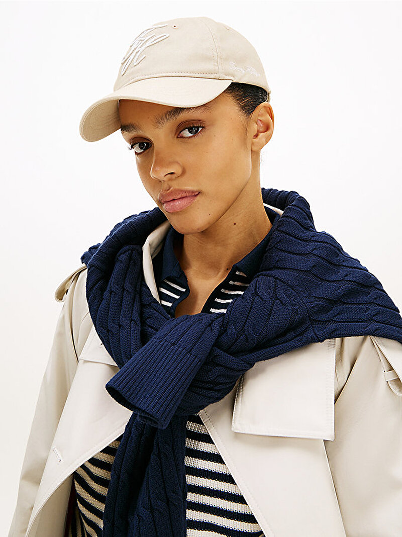 Kadın TH Embroidered Şapka Bej AW0AW18338ACI
