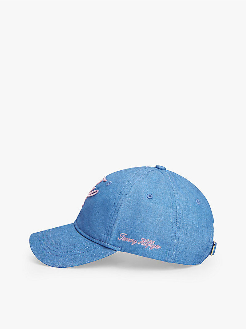 Kadın TH Embroidered Şapka Mavi AW0AW18338C30
