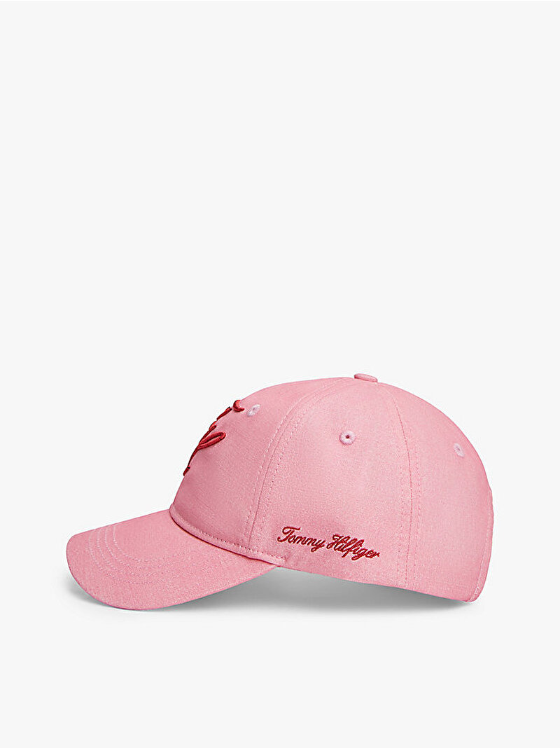 Kadın TH Embroidered Şapka Pembe AW0AW18338TOR