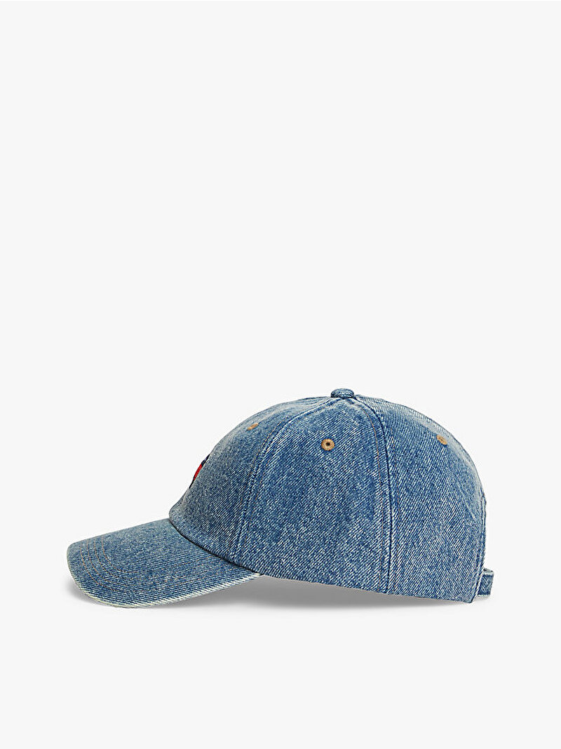 Kadın TJW Heritage Denim Şapka Mavi AW0AW185781A4