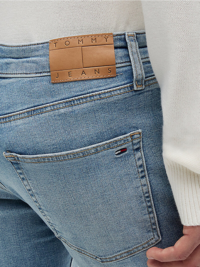 Erkek Scanton Slim Jean Pantolon Mavi DM0DM209851AB