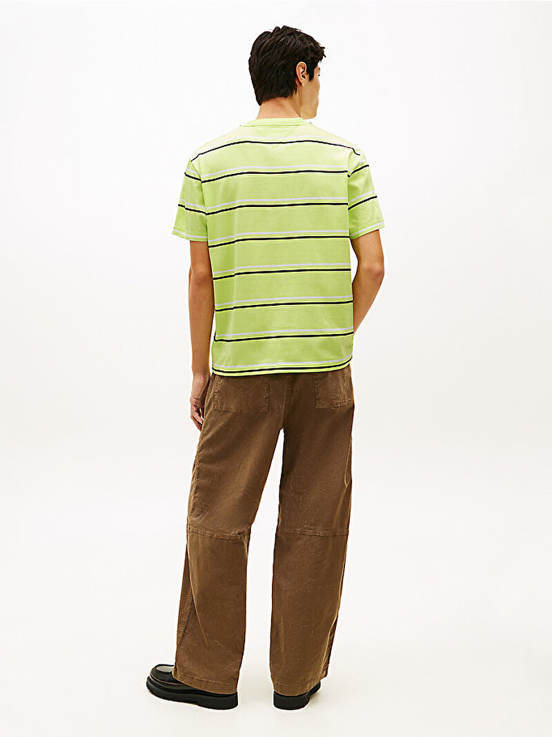 Erkek TJM Relax Stripe T-shirt Çok renkli DM0DM22516LT3