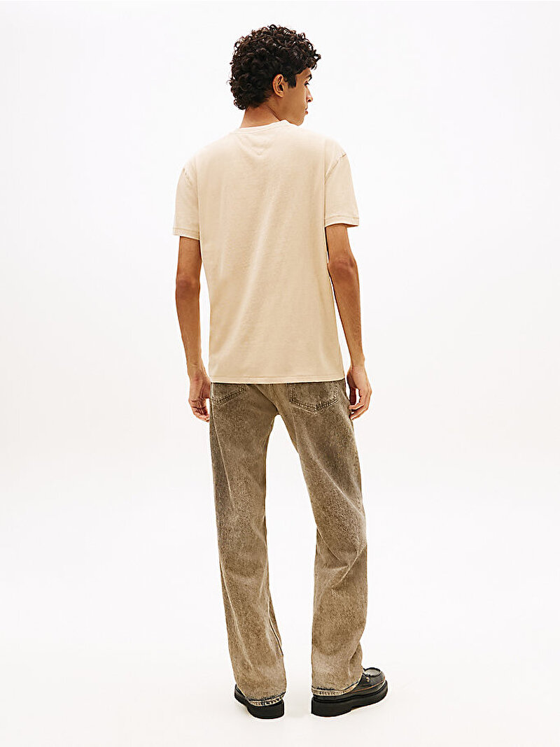 Erkek TJM Regular Waving T-shirt Bej DM0DM22520AB9