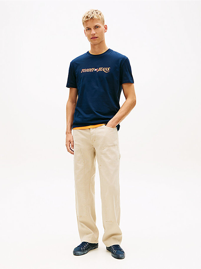 Erkek TJM Regular Vintage T-shirt Lacivert DM0DM22548C1G