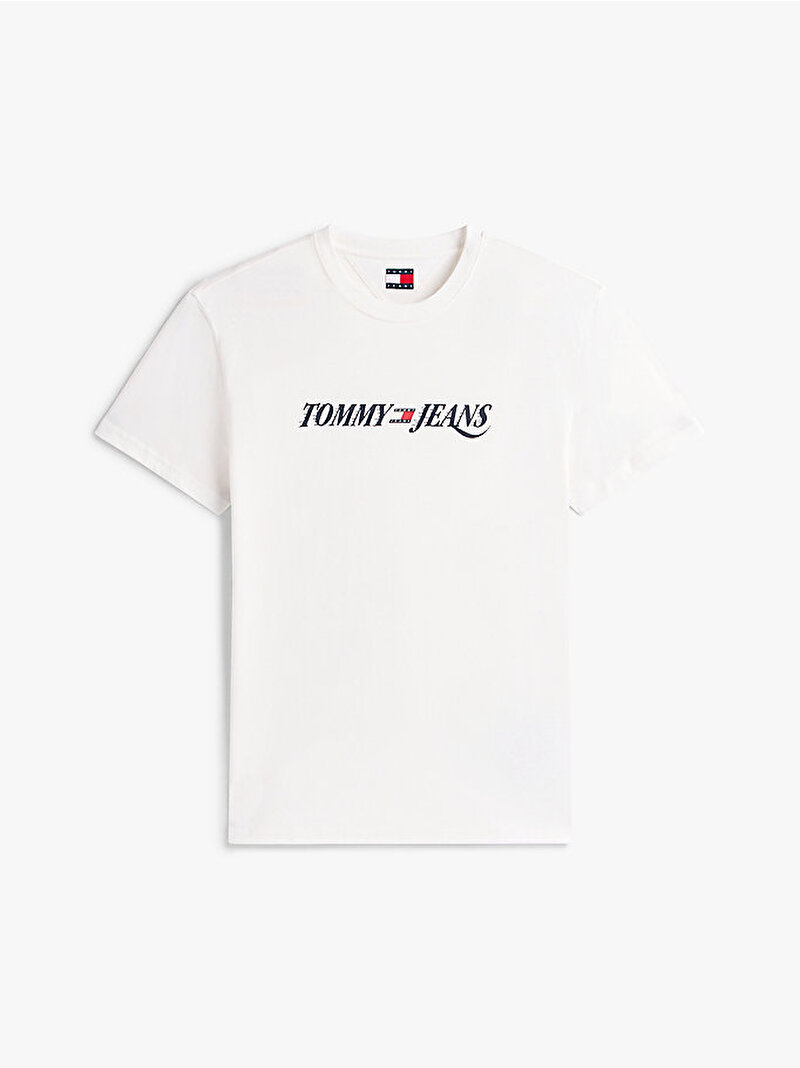Erkek TJM Regular Vintage T-shirt Ekru DM0DM22548YBL
