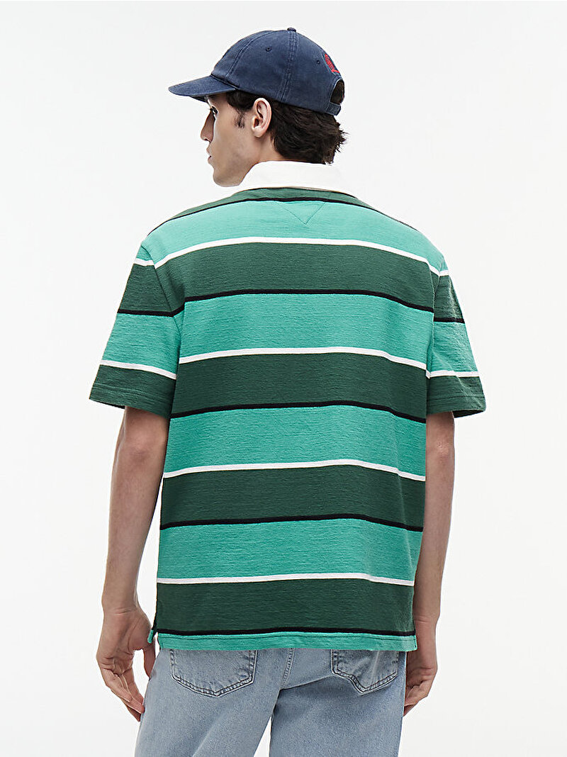 Erkek TJM Relax Stripe Polo T-shirt Çok renkli DM0DM22702MBL