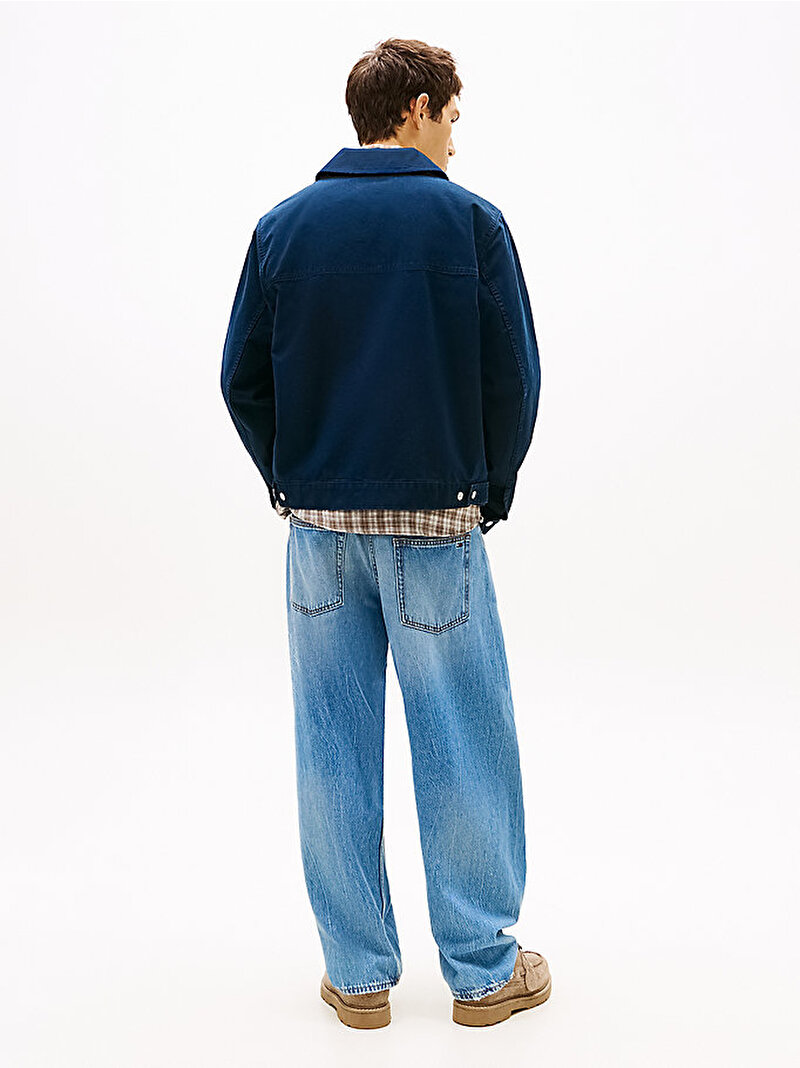 Erkek TJM Regular Cotton Denim Ceket Lacivert DM0DM22743C1G