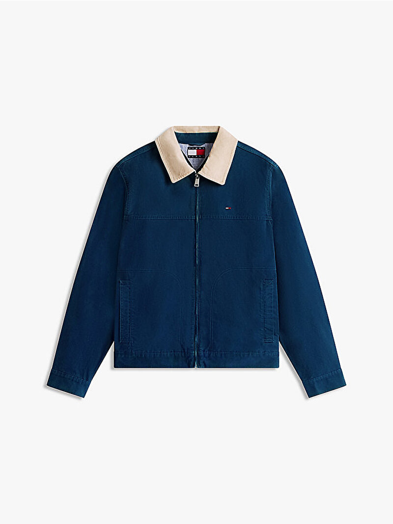 Erkek TJM Regular Cotton Denim Ceket Lacivert DM0DM22743C1G