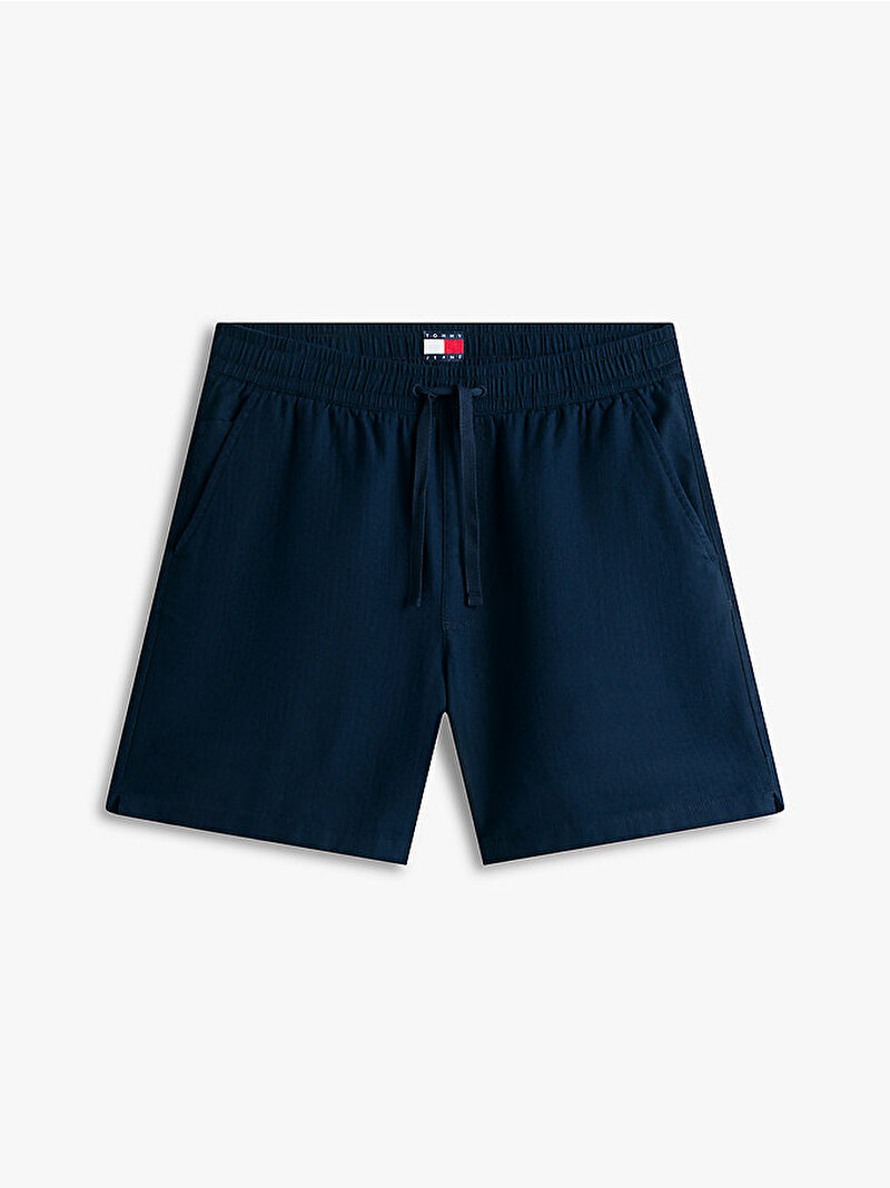 Erkek TJM Linen Blend Şort Lacivert DM0DM22825C1G
