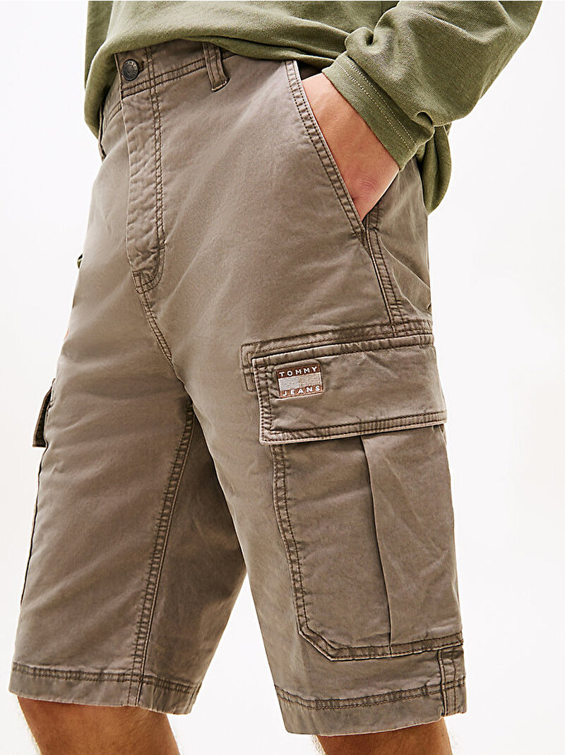 Erkek TJM Otis Washed Cargo Şort Bej DM0DM22831PKD
