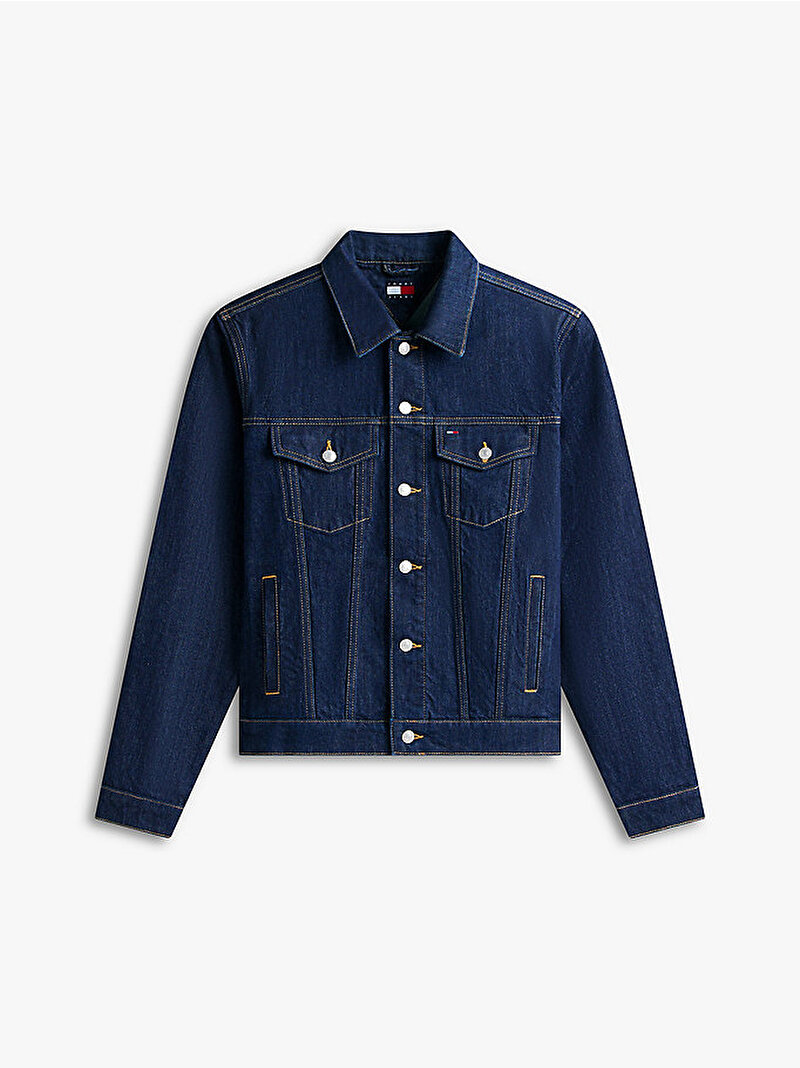 Erkek Ryan Regular Trucker Denim Ceket Lacivert DM0DM229841BK