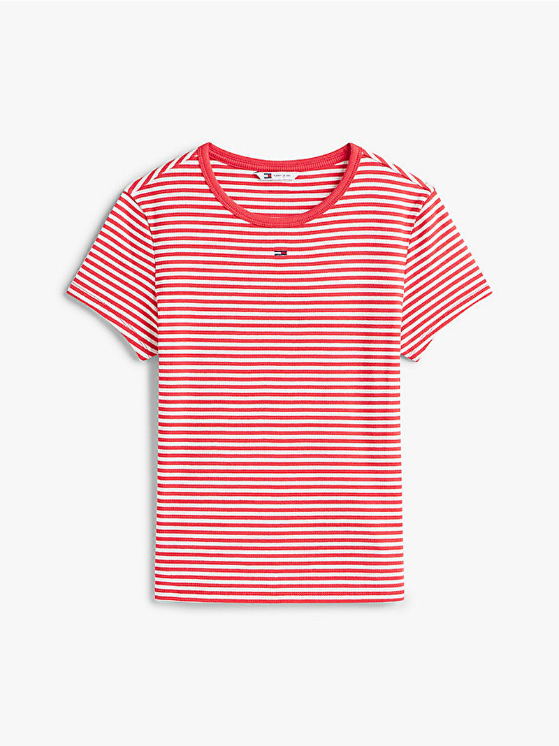 Kadın TJW Slim Essential T-shirt Kırmızı DW0DW173830EY
