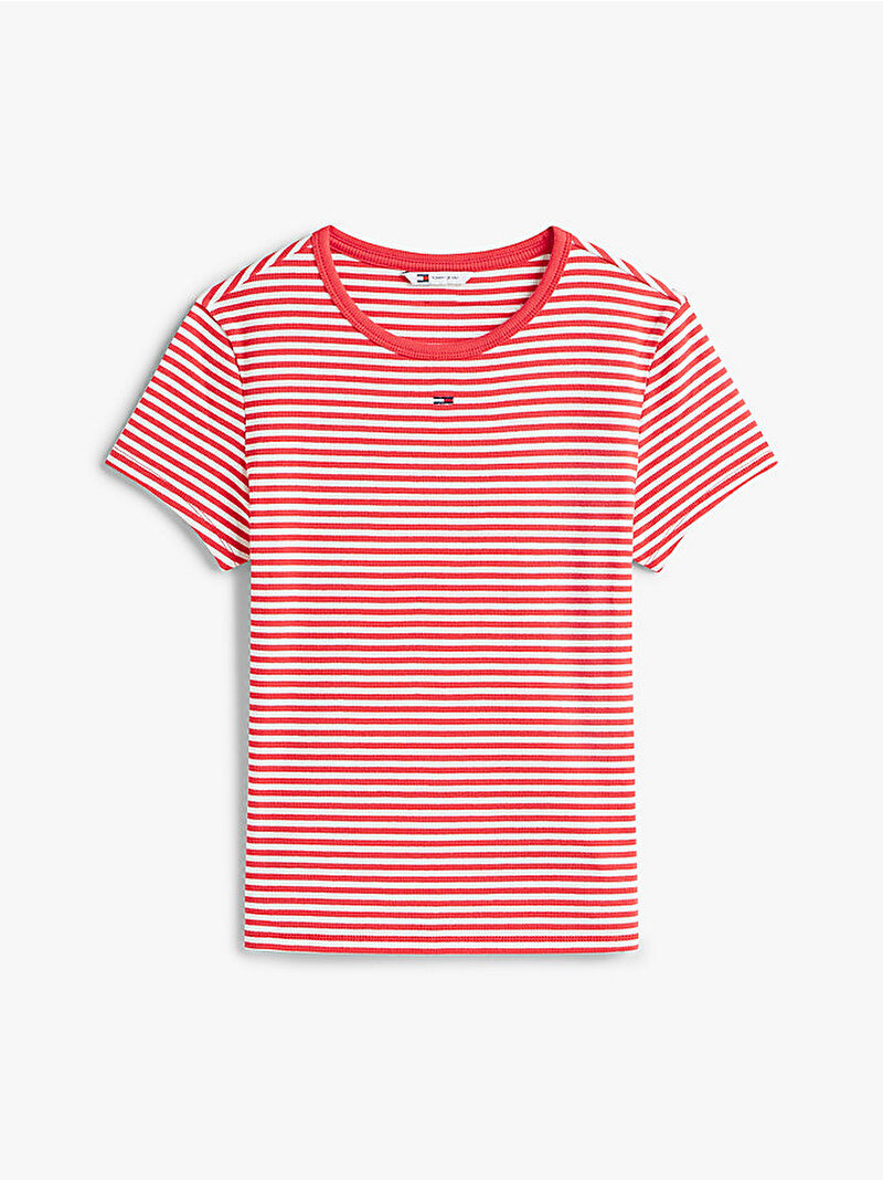 Kadın TJW Slim Essential T-shirt Kırmızı DW0DW173830EY