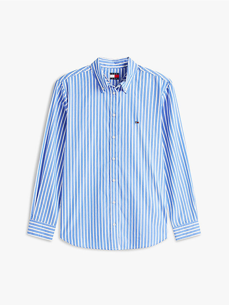 Kadın TJW Regular Poplin Gömlek Mavi DW0DW222110A5
